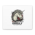 Unruly Punk Grunge Unicorn Canvas | Plaid Revival, 90s Rock Aesthetic