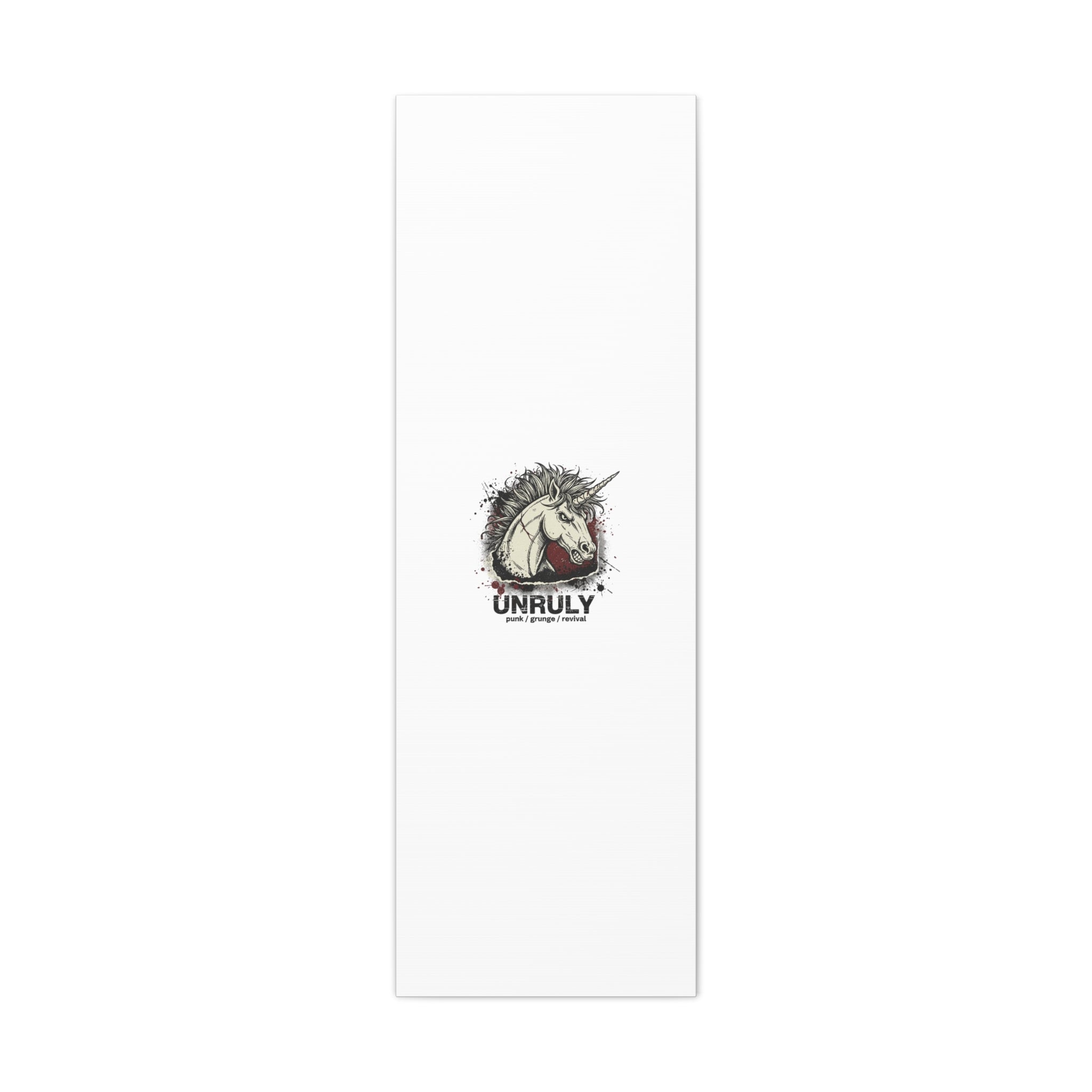 Unruly Punk Grunge Unicorn Canvas | Plaid Revival, 90s Rock Aesthetic