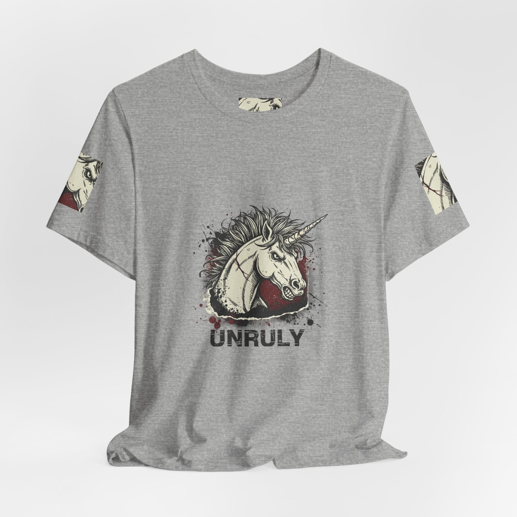 Unruly Unicorn Grunge Shirt | punk graphic tee, plaid comeback