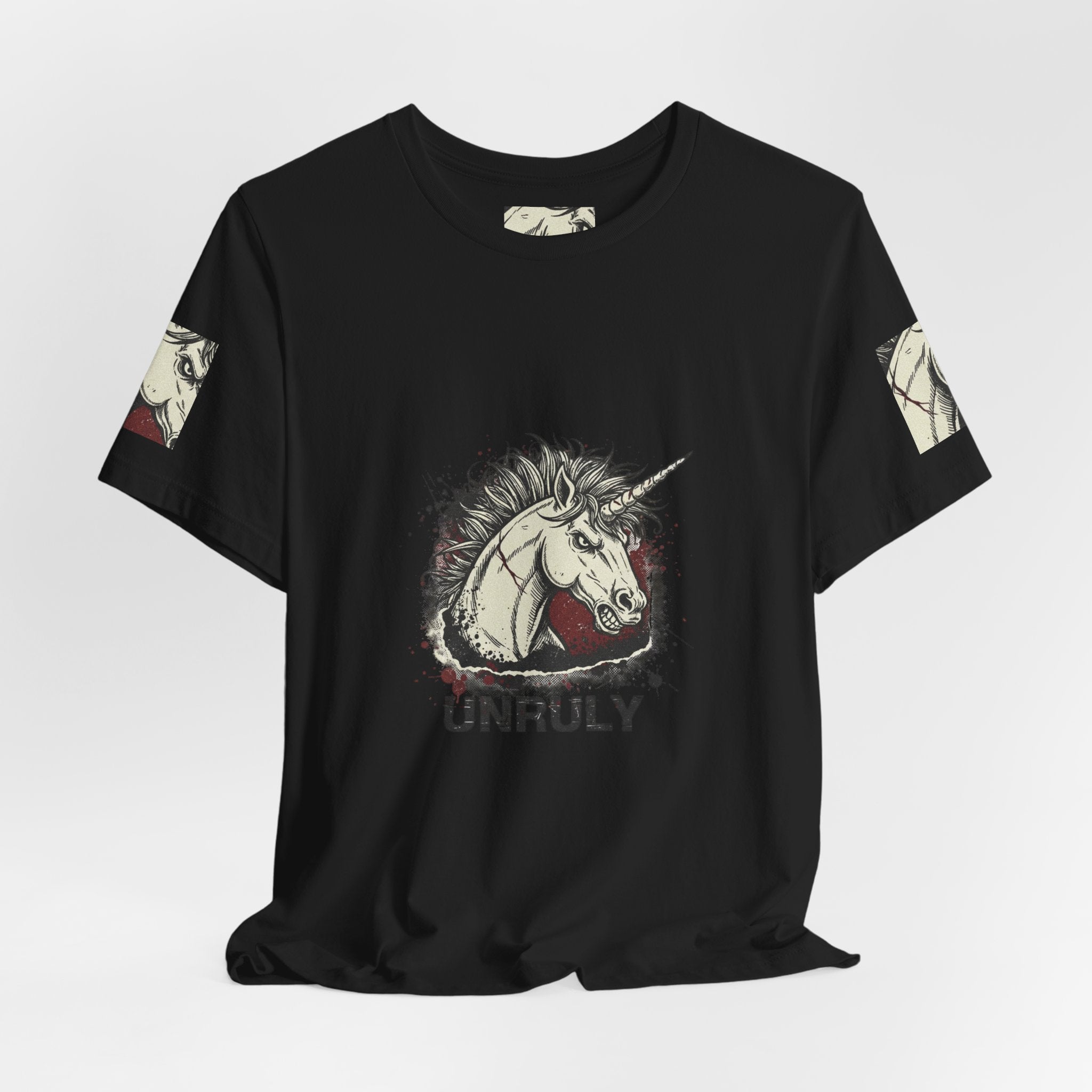 Unruly Unicorn Grunge Shirt | punk graphic tee, plaid comeback