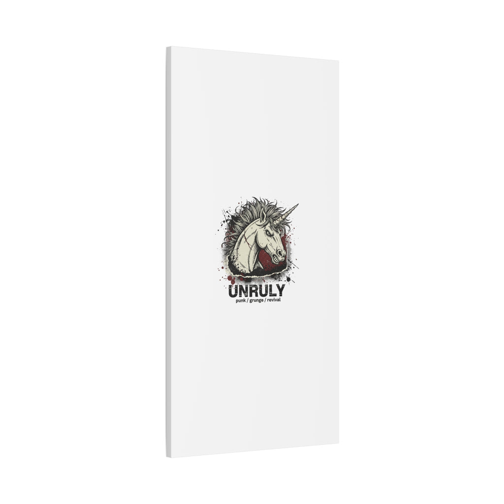 Unruly Punk Grunge Unicorn Canvas | Plaid Revival, 90s Rock Aesthetic