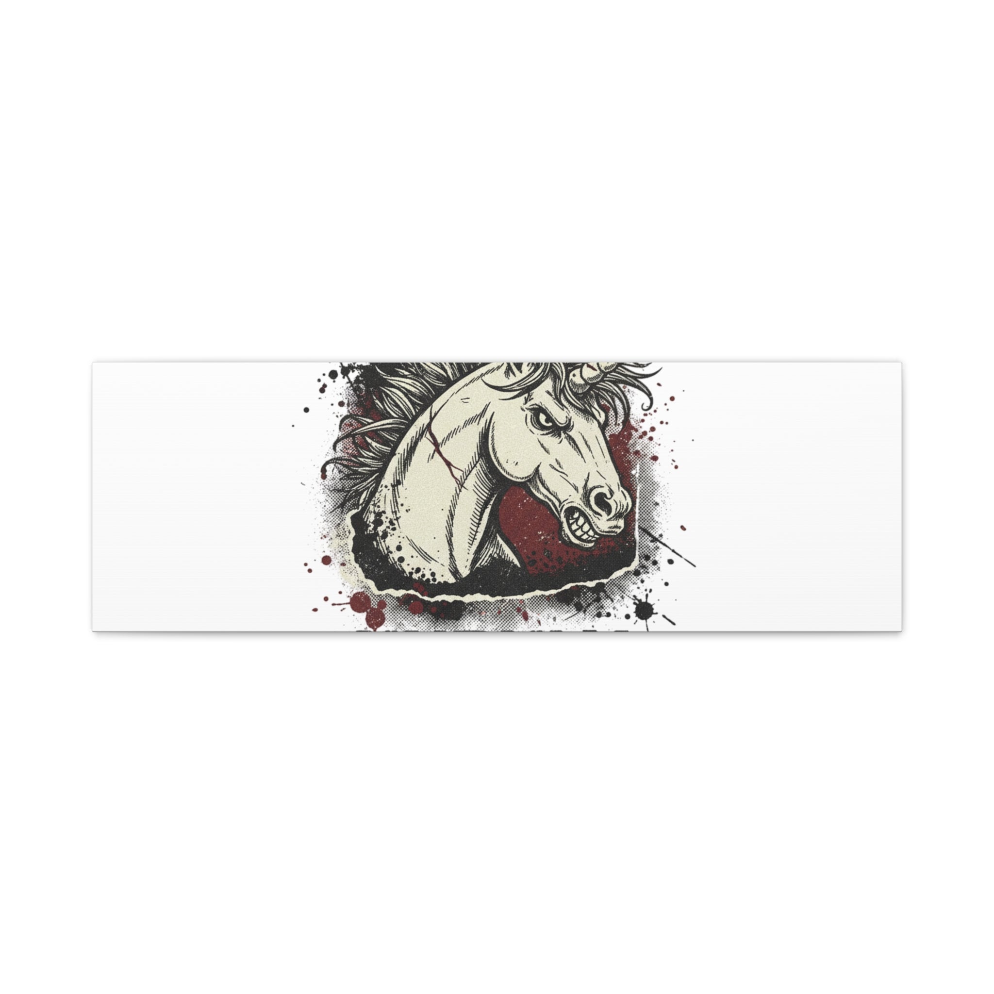 Unruly Punk Grunge Unicorn Canvas | Plaid Revival, 90s Rock Aesthetic