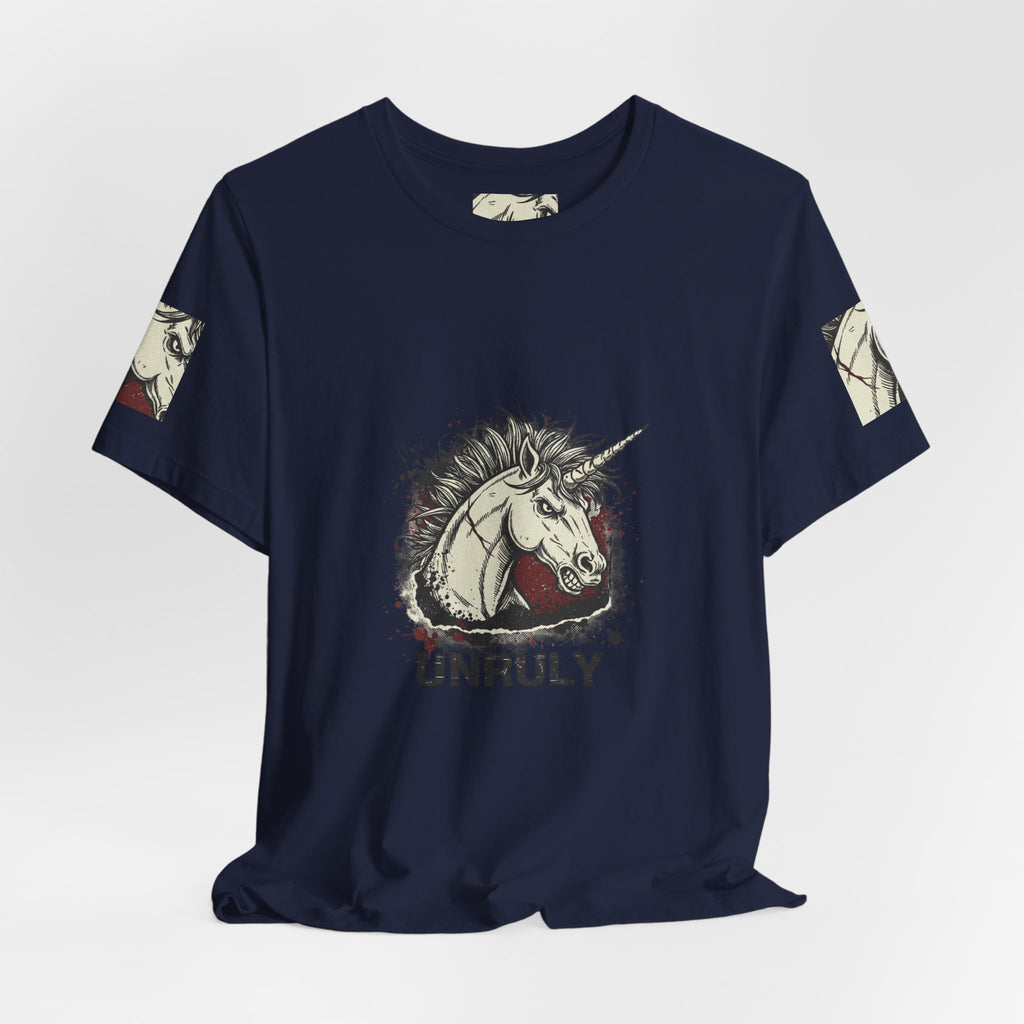Unruly Unicorn Grunge Shirt | punk graphic tee, plaid comeback