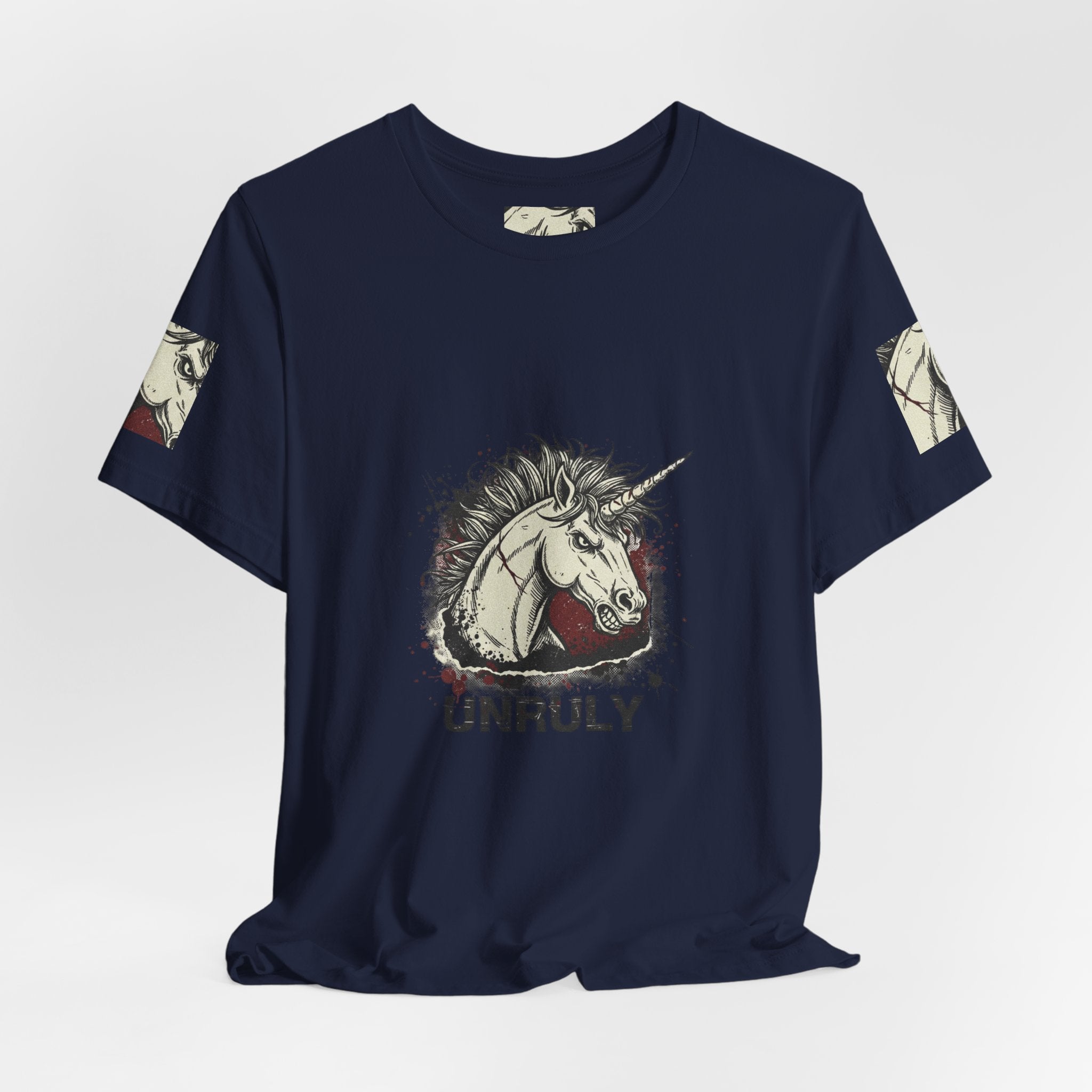 Unruly Unicorn Grunge Shirt | punk graphic tee, plaid comeback