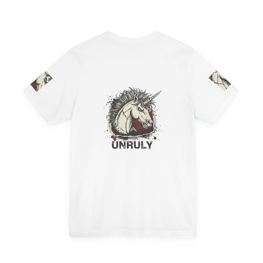 Unruly Unicorn Grunge Shirt | punk graphic tee, plaid comeback