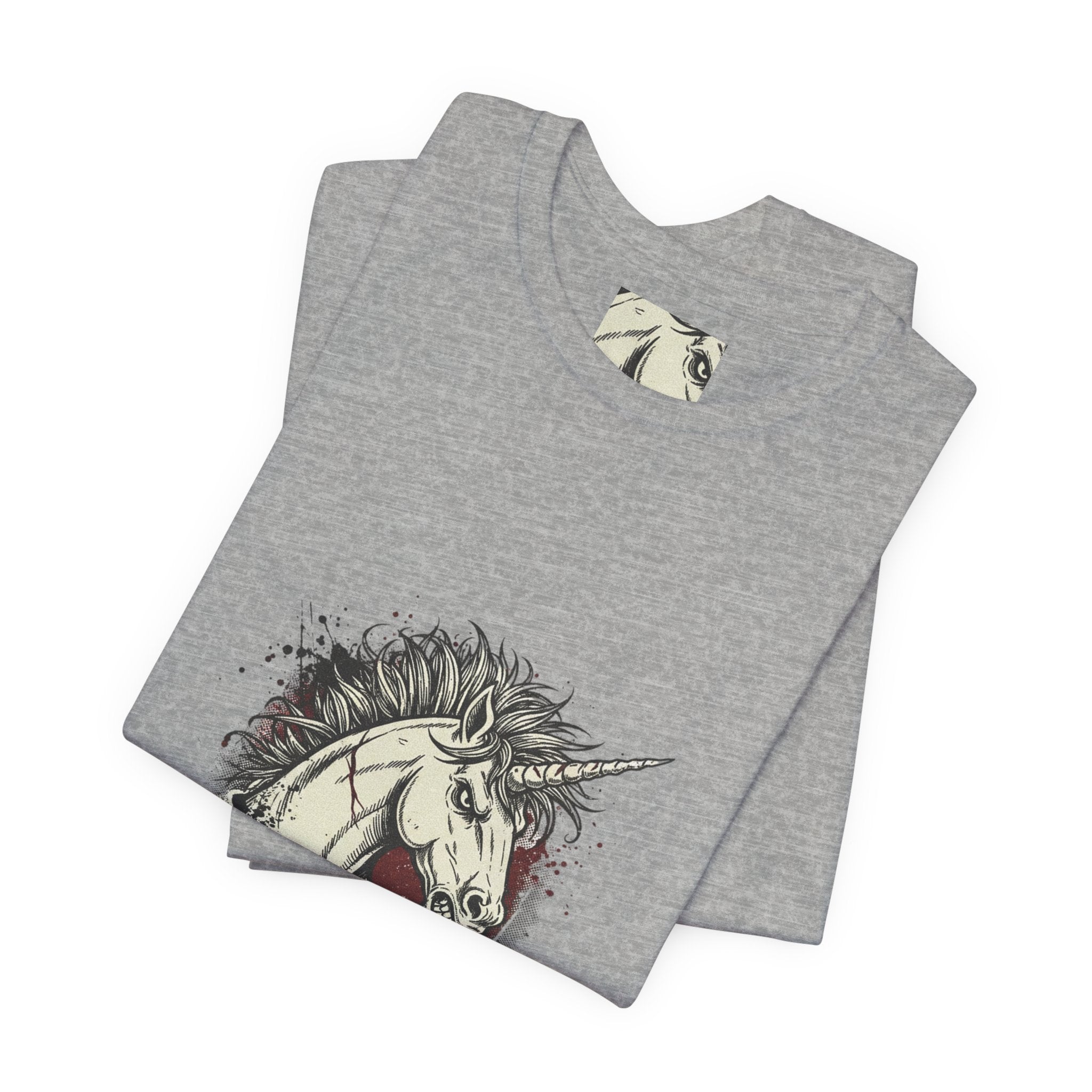 Unruly Unicorn Grunge Shirt | punk graphic tee, plaid comeback