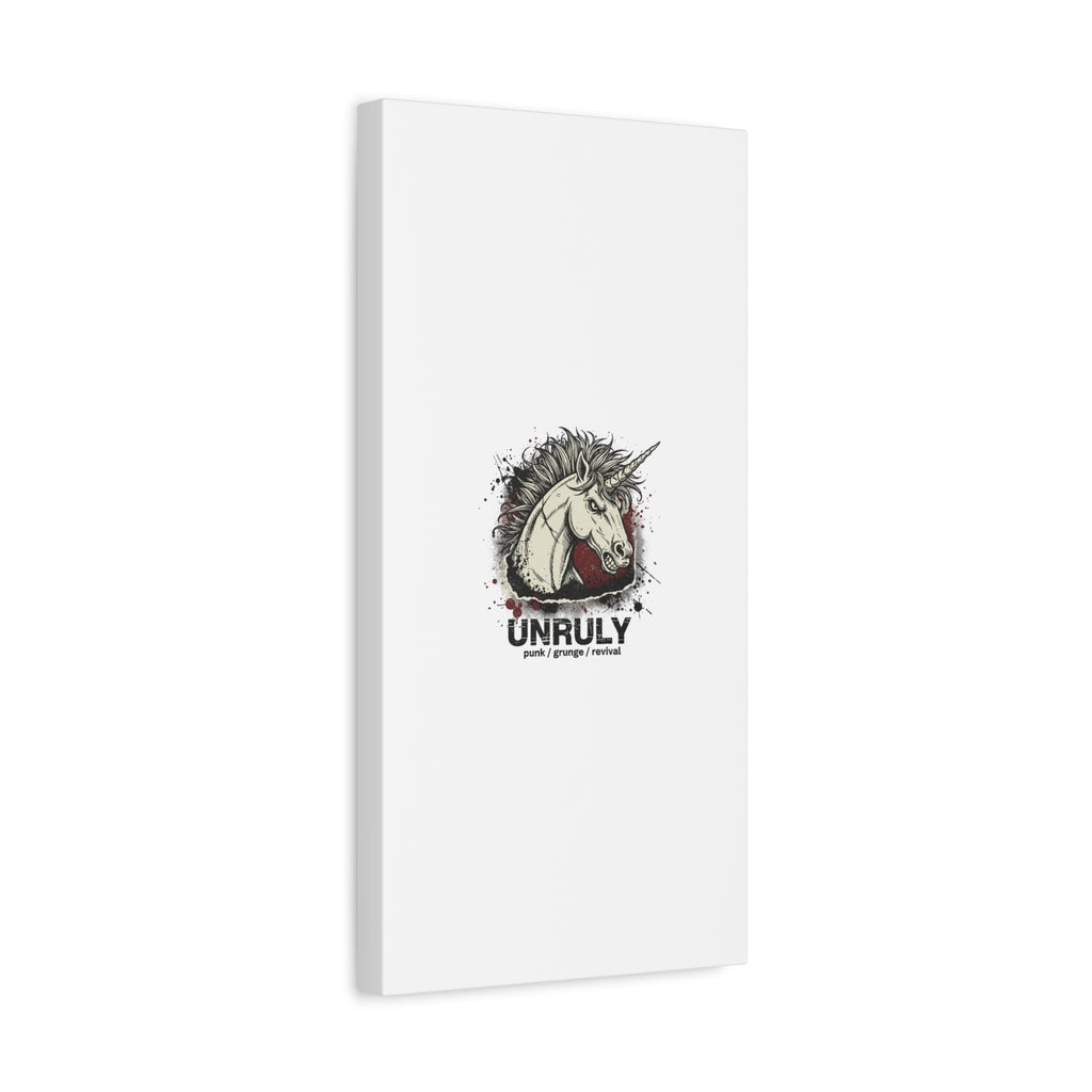 Unruly Punk Grunge Unicorn Canvas | Plaid Revival, 90s Rock Aesthetic
