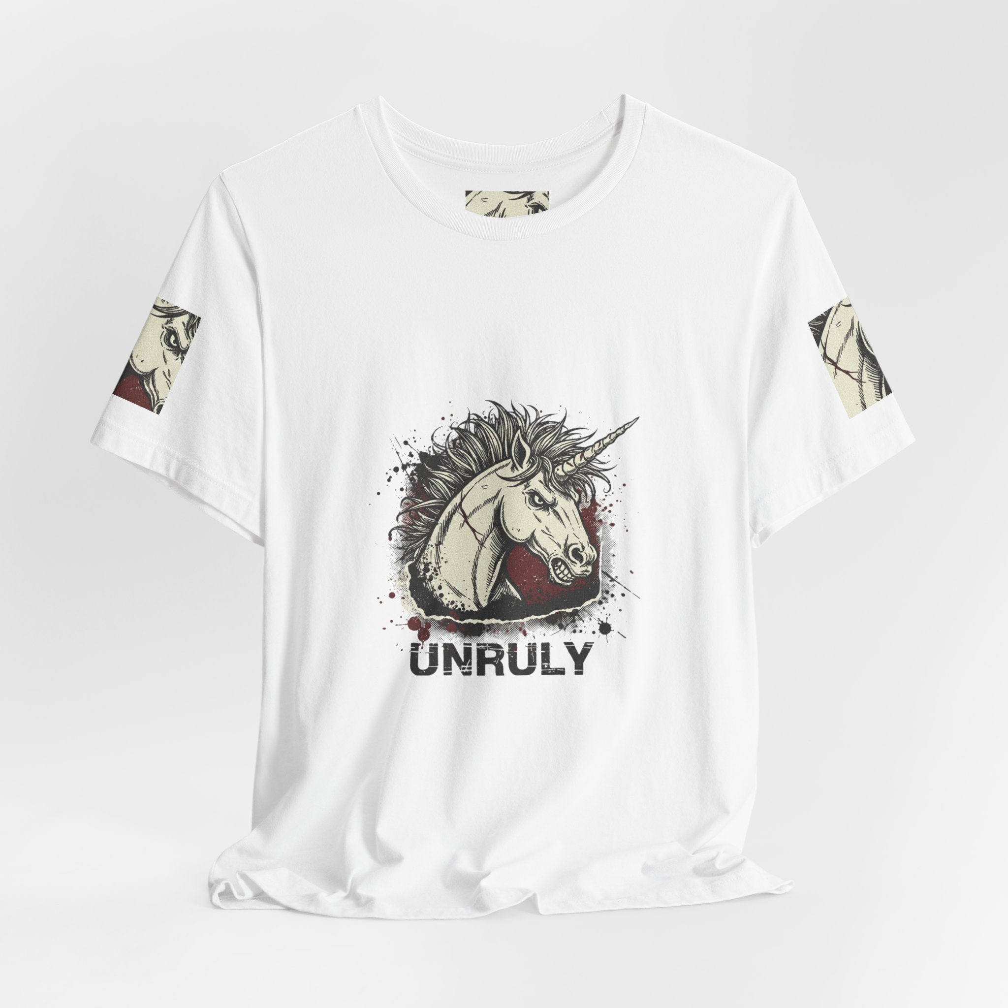 Unruly Unicorn Grunge Shirt | punk graphic tee, plaid comeback