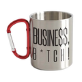 Busine$$, B*tch! Stainless Steel Double Wall Carabiner Mug