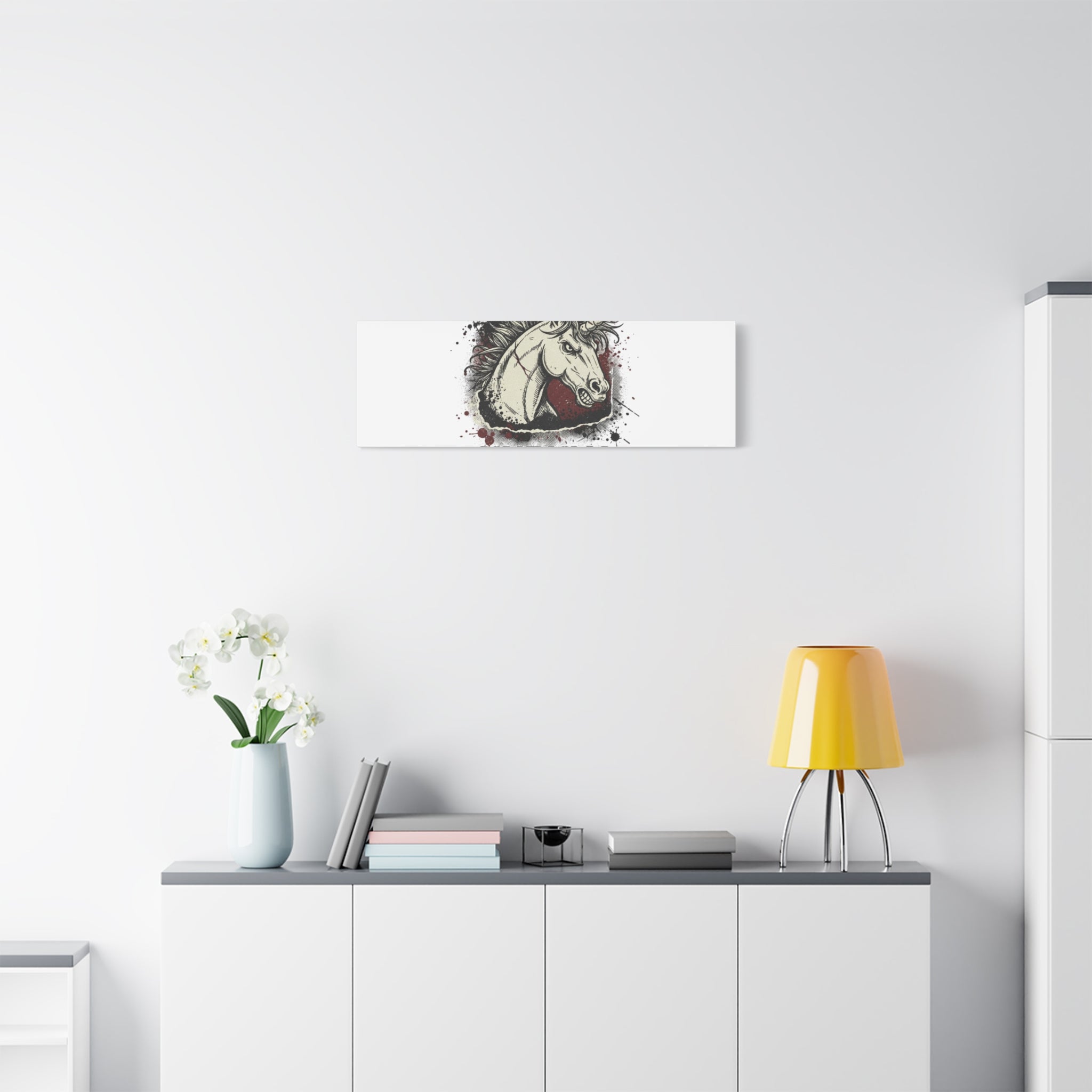 Unruly Punk Grunge Unicorn Canvas | Plaid Revival, 90s Rock Aesthetic