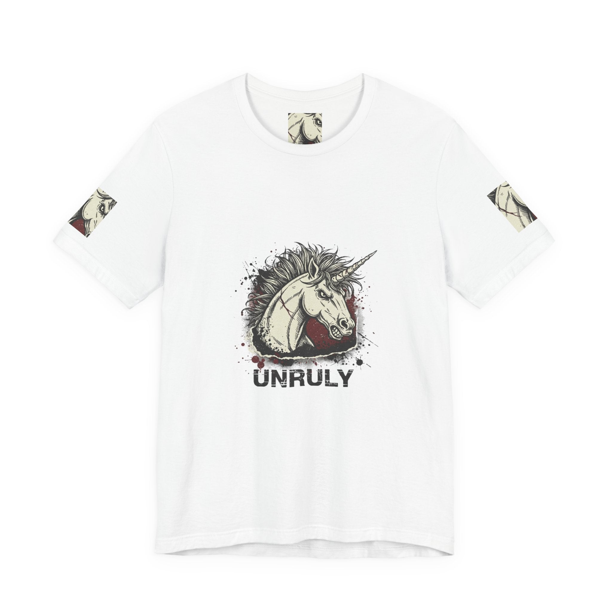 Unruly Unicorn Grunge Shirt | punk graphic tee, plaid comeback