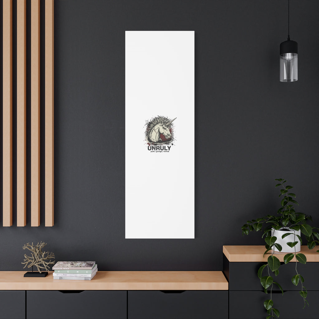 Unruly Punk Grunge Unicorn Canvas | Plaid Revival, 90s Rock Aesthetic