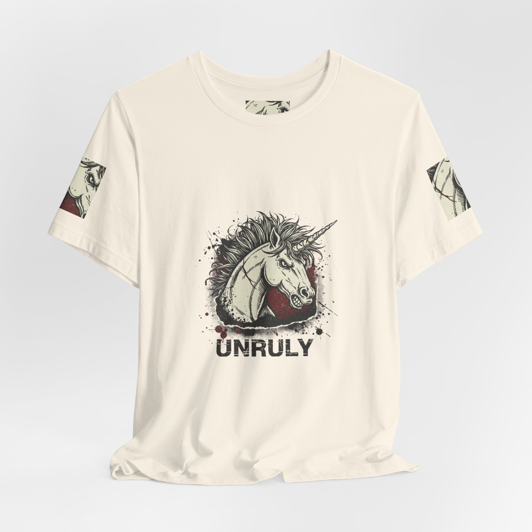 Unruly Unicorn Grunge Shirt | punk graphic tee, plaid comeback