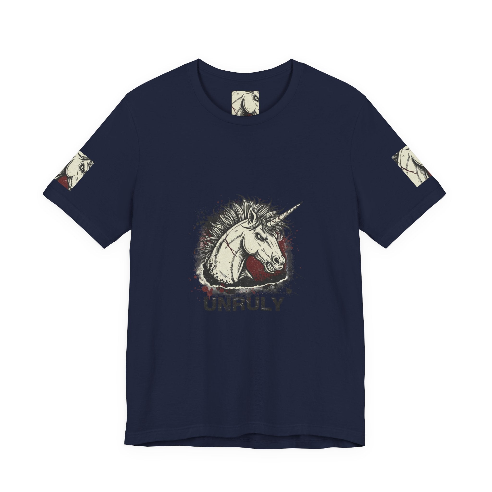 Unruly Unicorn Grunge Shirt | punk graphic tee, plaid comeback