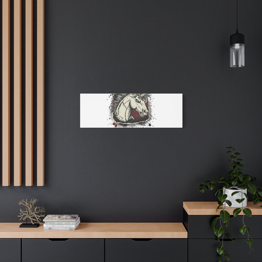 Unruly Punk Grunge Unicorn Canvas | Plaid Revival, 90s Rock Aesthetic