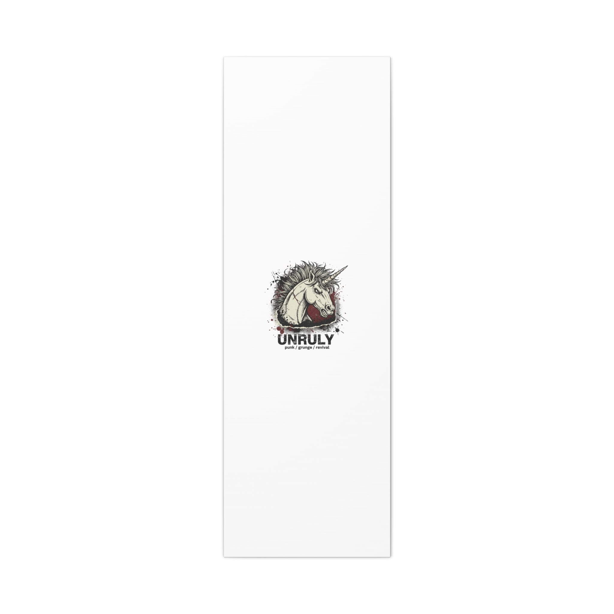 Unruly Punk Grunge Unicorn Canvas | Plaid Revival, 90s Rock Aesthetic