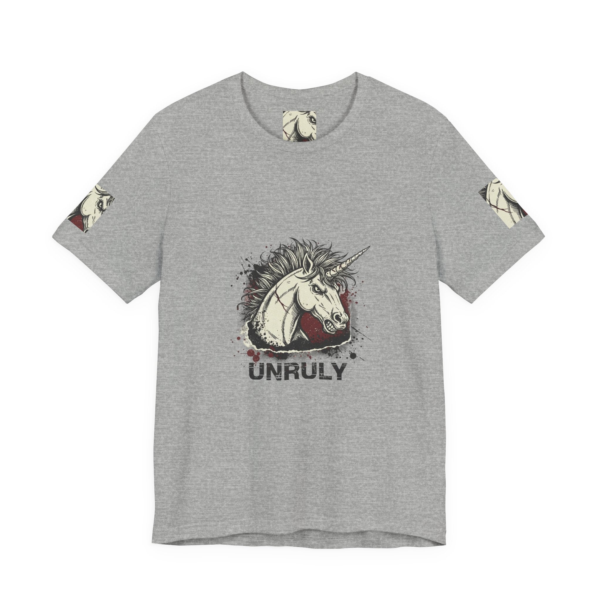 Unruly Unicorn Grunge Shirt | punk graphic tee, plaid comeback