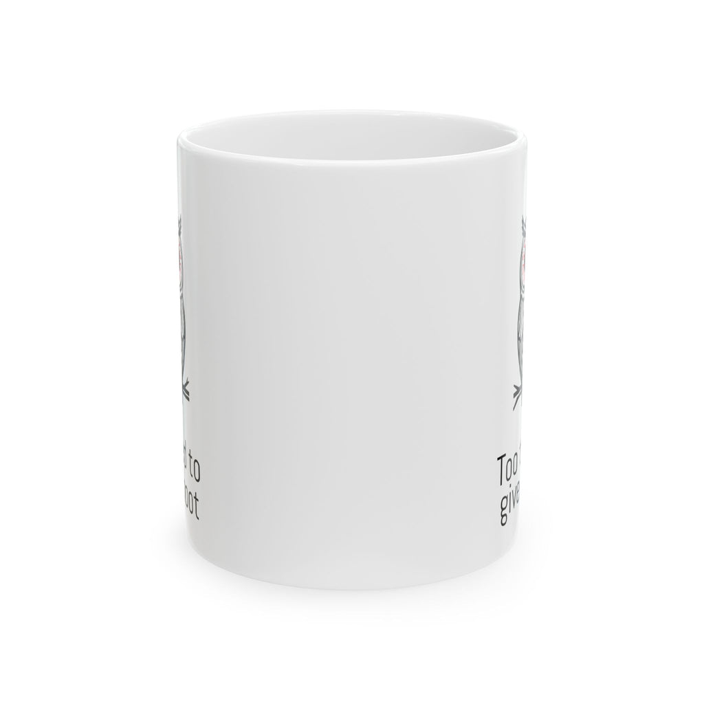 Ceramic Mug — Tired Owl Funny Coffee Cup (11oz/15oz)