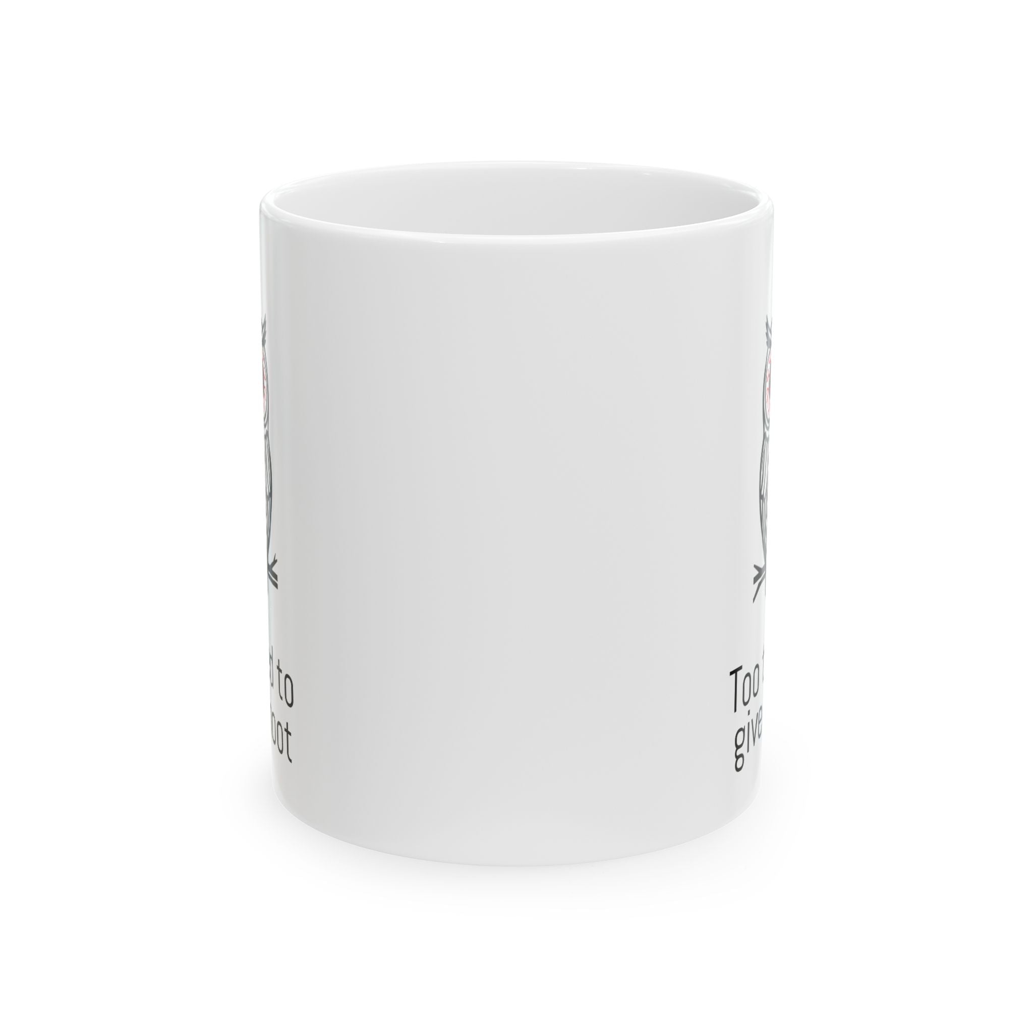 Ceramic Mug — Tired Owl Funny Coffee Cup (11oz/15oz)