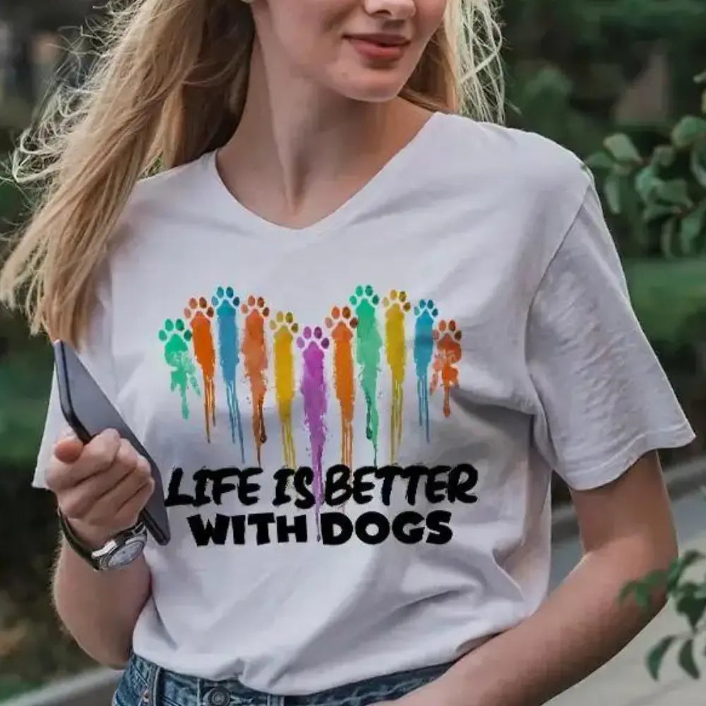 Life is Better With Dogs For Dog Lovers – DTF Transfer